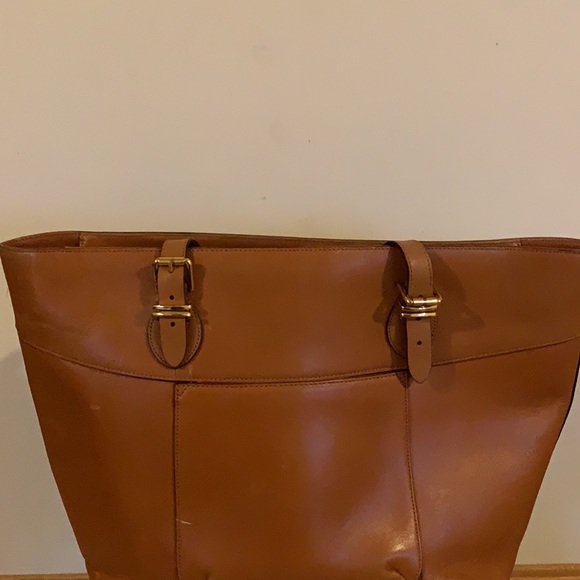 Large Bag Ralph Lauren Camel Purse - Picture 2 of 8